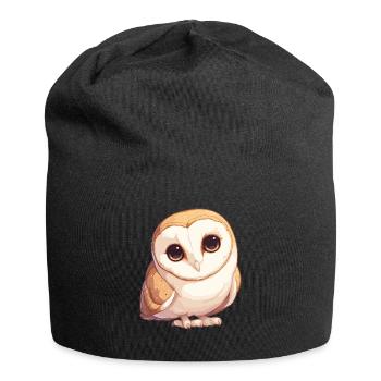 Barn Owl Schleiereulen Schleiereule - Jersey Beanie - black - Front