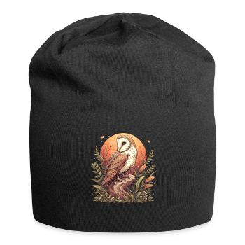 Barn Owl Schleiereulen Schleiereule - Jersey Beanie - black - Front