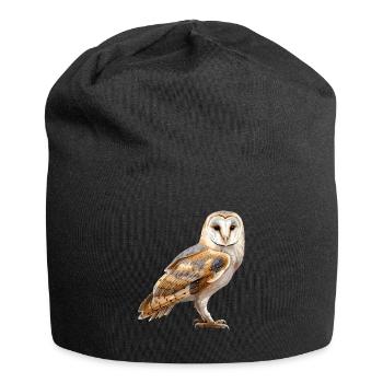 Barn Owl Schleiereulen Schleiereule - Jersey Beanie - black - Front
