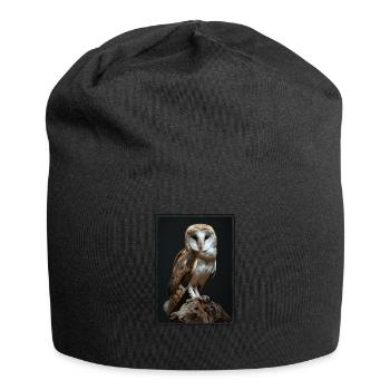 Barn Owl Schleiereulen Schleiereule - Jersey Beanie - black - Front