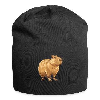 Capybaras Capybara - Jersey-Beanie - Schwarz - Vorne