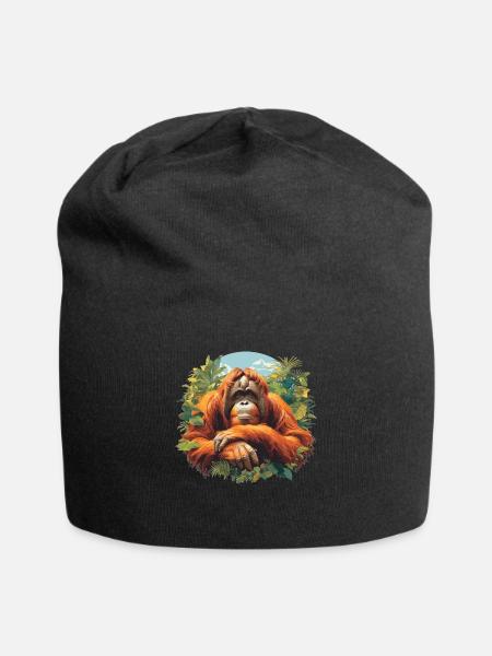 Orang-outan Orangs-outans Orang-outan - Bonnet en jersey - noir
