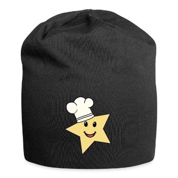 Star Chef Cooks Cook Cooking - Jersey Beanie - black - Front