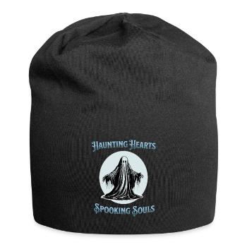 Spukende Herzen, die Seelen erschrecken - Jersey-Beanie - Schwarz - Vorne