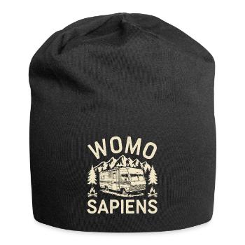 Womo Sapiens - Jersey-Beanie - Schwarz - Vorne