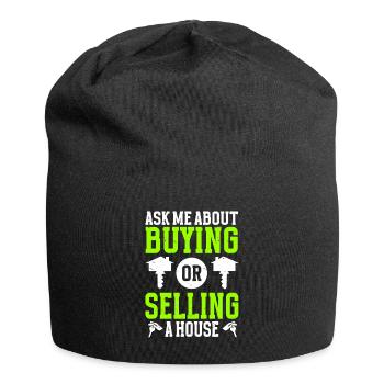 Agent immobilier Agent immobilier - Bonnet en jersey - noir - Devant