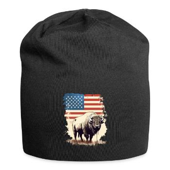American Bison - Jersey Beanie - black - Front