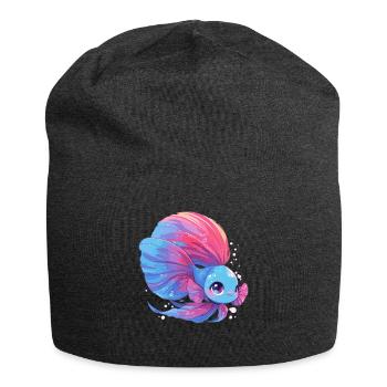 Bettas Betta Fisch Betta - Jersey-Beanie - Anthrazit - Vorne