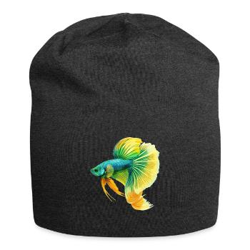 Bettas Betta Fisch Betta - Jersey-Beanie - Anthrazit - Vorne