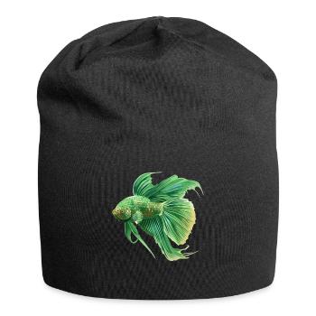 Bettas Betta Fisch Betta - Jersey-Beanie - Schwarz - Vorne