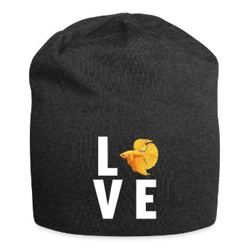 Bettas Betta Fisch Betta - Jersey-Beanie - Anthrazit - Vorne