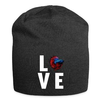 Bettas Betta Fisch Betta - Jersey-Beanie - Anthrazit - Vorne