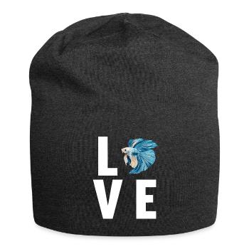 Bettas Betta Fisch Betta - Jersey-Beanie - Anthrazit - Vorne