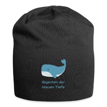 Giganten der blauen Tiefe - Jersey-Beanie - Schwarz - Vorne