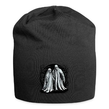Scary ghost couple haunting - Jersey Beanie - black - Front