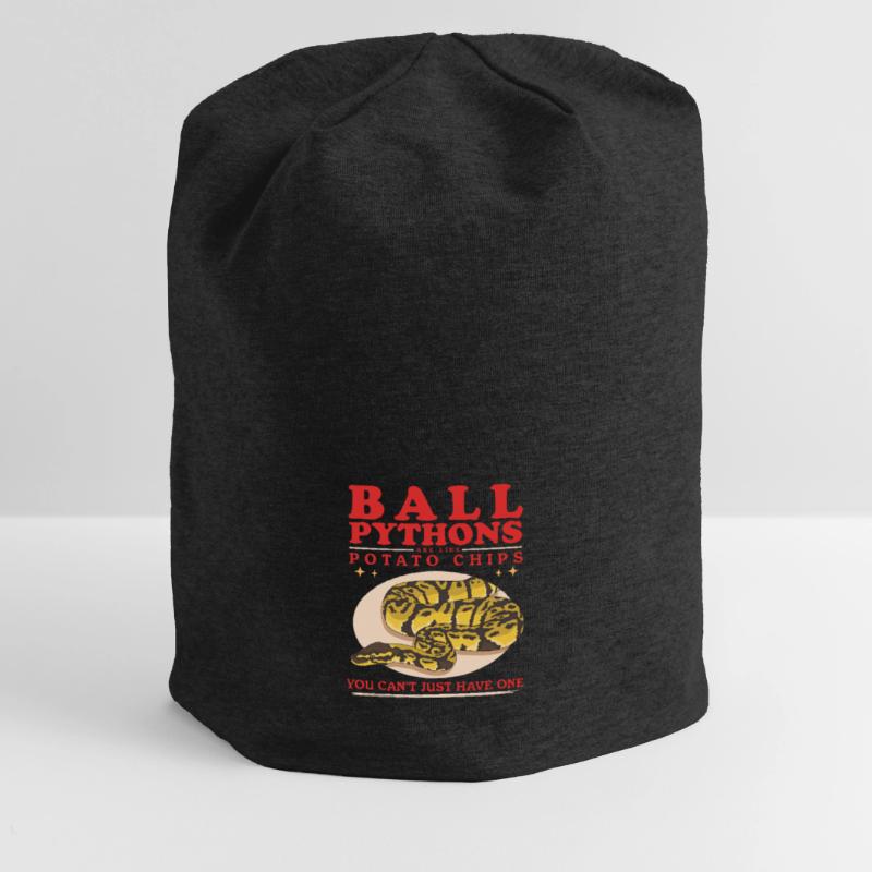 Königspython Python Schlangen Geschenke Jersey-Beanie