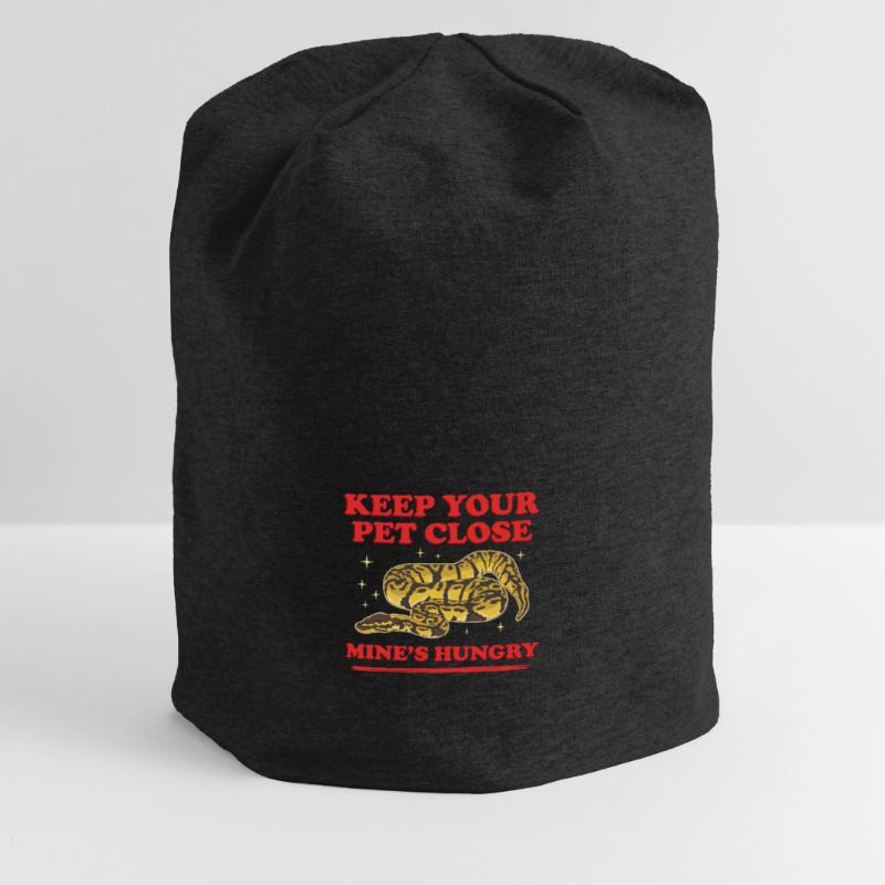 Königspython Schlange Python Geschenk Jersey-Beanie