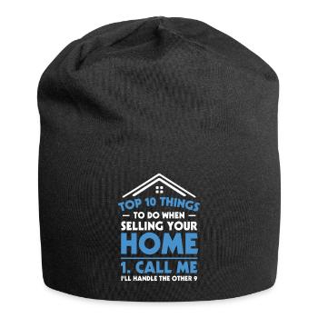 Real Estate Agent Real Estate Agent Gift - Jersey Beanie - black - Front
