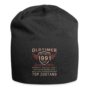 33. Geburtstag Oldtimer September 1991 Jahrgang 91 - Jersey-Beanie - Schwarz - Vorne