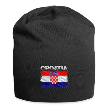 Kroatien - Jersey-Beanie - Schwarz - Vorne