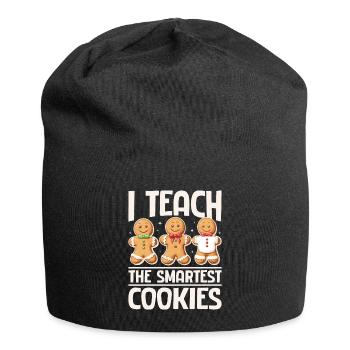 Christmas Gingerbread I Teach The Smartest Cookies - Jersey-Beanie - Schwarz - Vorne