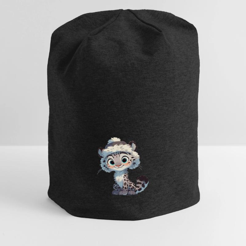 Snow Leopard Schneeleoparde Schneeleopard Jersey-Beanie
