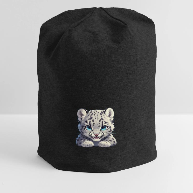 Snow Leopard Schneeleoparde Schneeleopard Jersey-Beanie