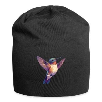 Hummingbird Kolibris Kolibri - Jersey-Beanie - Schwarz - Vorne