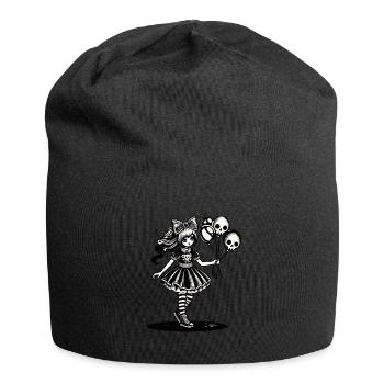 Kawaii Goth Girl Düsteres Gothic Design - Jersey-Beanie - Schwarz - Vorne