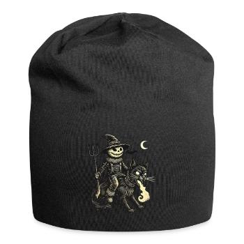 Creepy Devil Cat Dark Cat Rider - Bonnet en jersey - noir - Devant