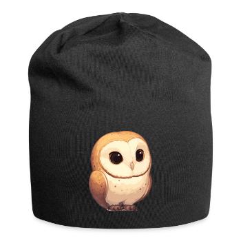 Barn Owl Schleiereulen Schleiereule - Jersey Beanie - black - Front