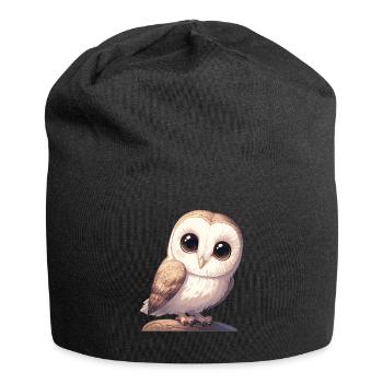 Barn Owl Schleiereulen Schleiereule - Jersey Beanie - black - Front
