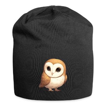 Barn Owl Schleiereulen Schleiereule - Jersey Beanie - black - Front