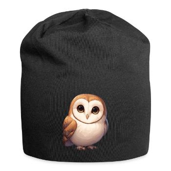 Barn Owl Schleiereulen Schleiereule - Jersey Beanie - black - Front