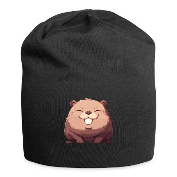 Beaver Bieber - Jersey-Beanie - Schwarz - Vorne
