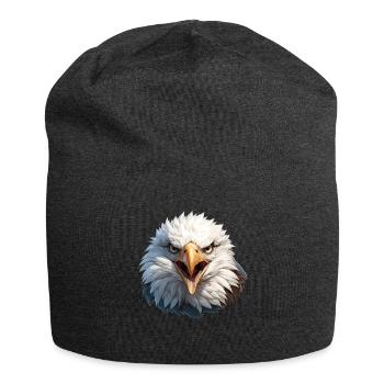 Pygargue à tête blanche Weißkopfseeadler - Bonnet en jersey - charbon - Devant