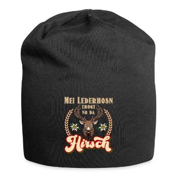 Munich Volksfest MEI LEDERHOSEN WEARS NO DA HIRSCH - Jersey Beanie - black - Front