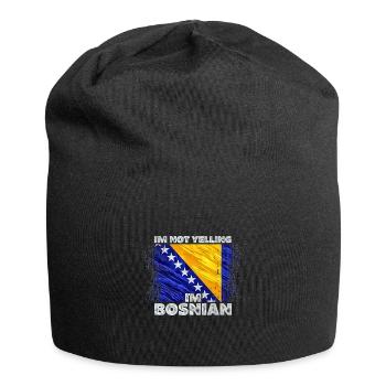 Bosnien Herzegowina - Jersey-Beanie - Schwarz - Vorne