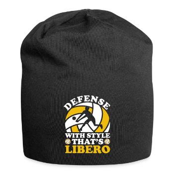 Volley-ball Libero - Bonnet en jersey - noir - Devant