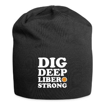 Volley-ball Libero - Bonnet en jersey - noir - Devant