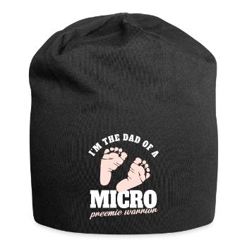 In the dad of a micro preemie warrior Design - Jersey Beanie - black - Front