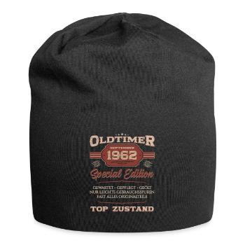 62. Geburtstag September Oldtimer 1962 Jahrgang - Jersey-Beanie - Schwarz - Vorne