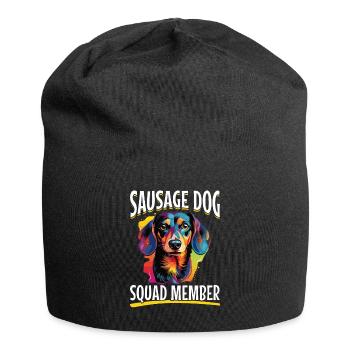 Dachshund Doxie Wiener Dog Sausage dog - Jersey-Beanie - Schwarz - Vorne