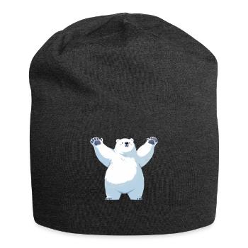 Polar Bear Eisbären Eisbär - Jersey-Beanie - Anthrazit - Vorne