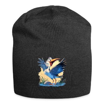Heron Reiher - Jersey-Beanie - Anthrazit - Vorne