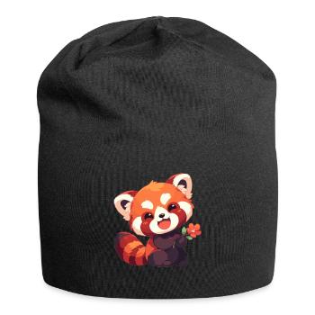 Red Panda Kleine Pandas Kleiner Roter Panda - Jersey-Beanie - Schwarz - Vorne