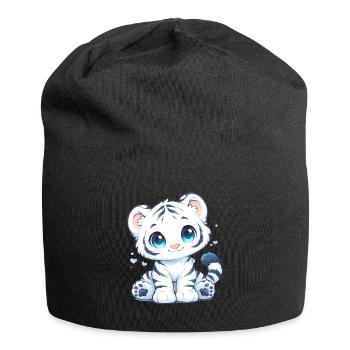 Tigre blanc Tigre Weißer Tigre - Bonnet en jersey - noir - Devant