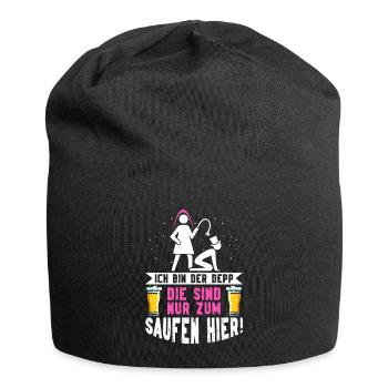 Der Bräutigam Lustiges Junggesellenabschied - Jersey-Beanie - Schwarz - Vorne
