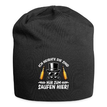 Der Bräutigam Lustiges Junggesellenabschied - Jersey-Beanie - Schwarz - Vorne