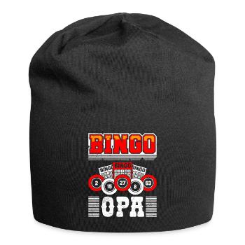 Bingo Opa GRANDPA BINGO GRANDDAD Lustiges Bingo - Jersey-Beanie - Schwarz - Vorne